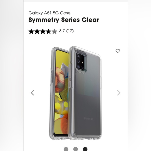 Otterbox Symmetry Series Clear, the clear Galaxy A51 5G case - Picture 3 of 6